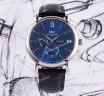 Swiss Replica IWC Portofino 8 Days Power Reserve Blue Dial Men Watch